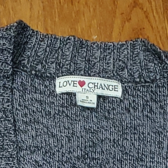 Love Change Italy Gray Open Front Cardigan - Picture 2 of 10